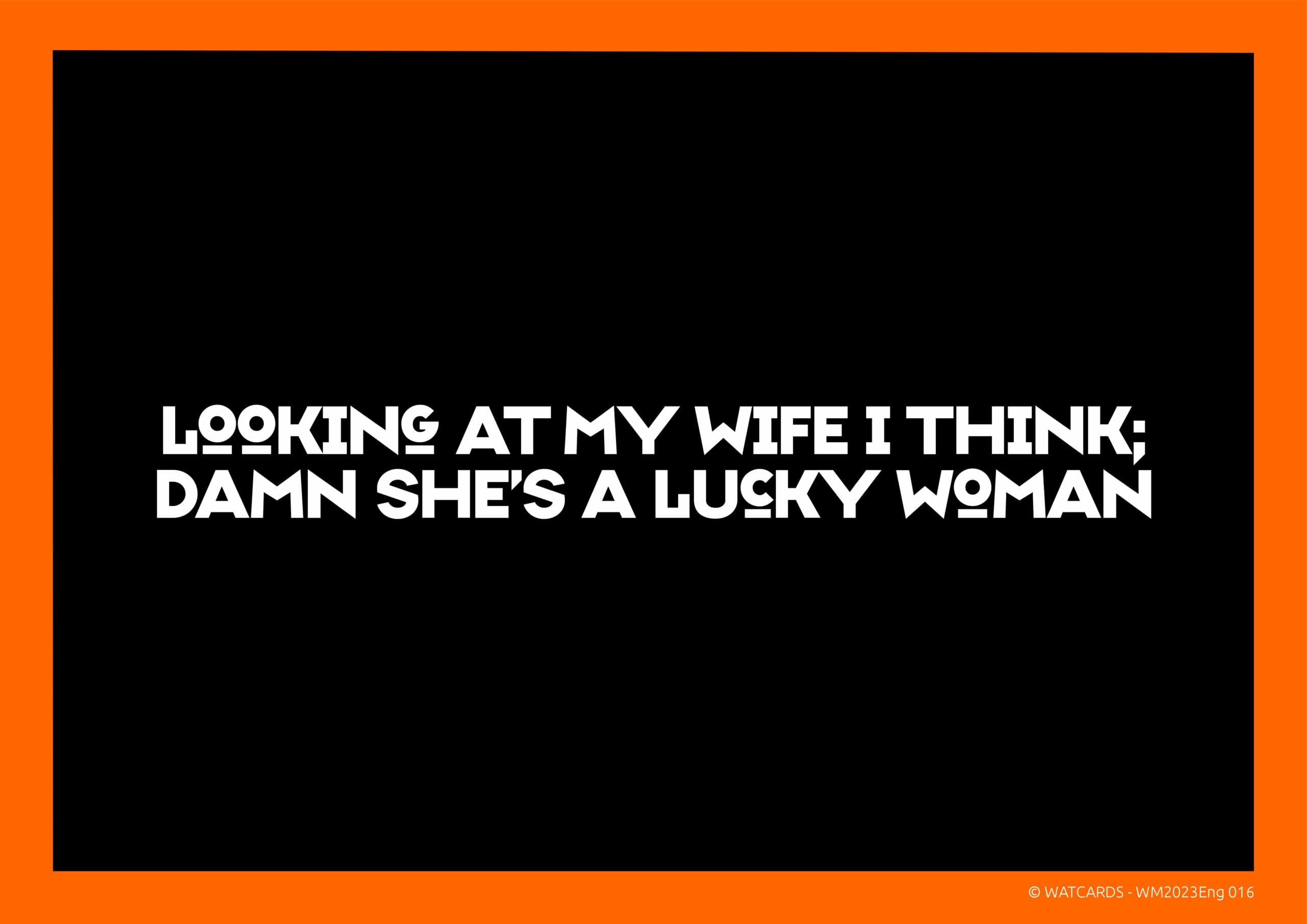 Kaart: Damn, she's lucky