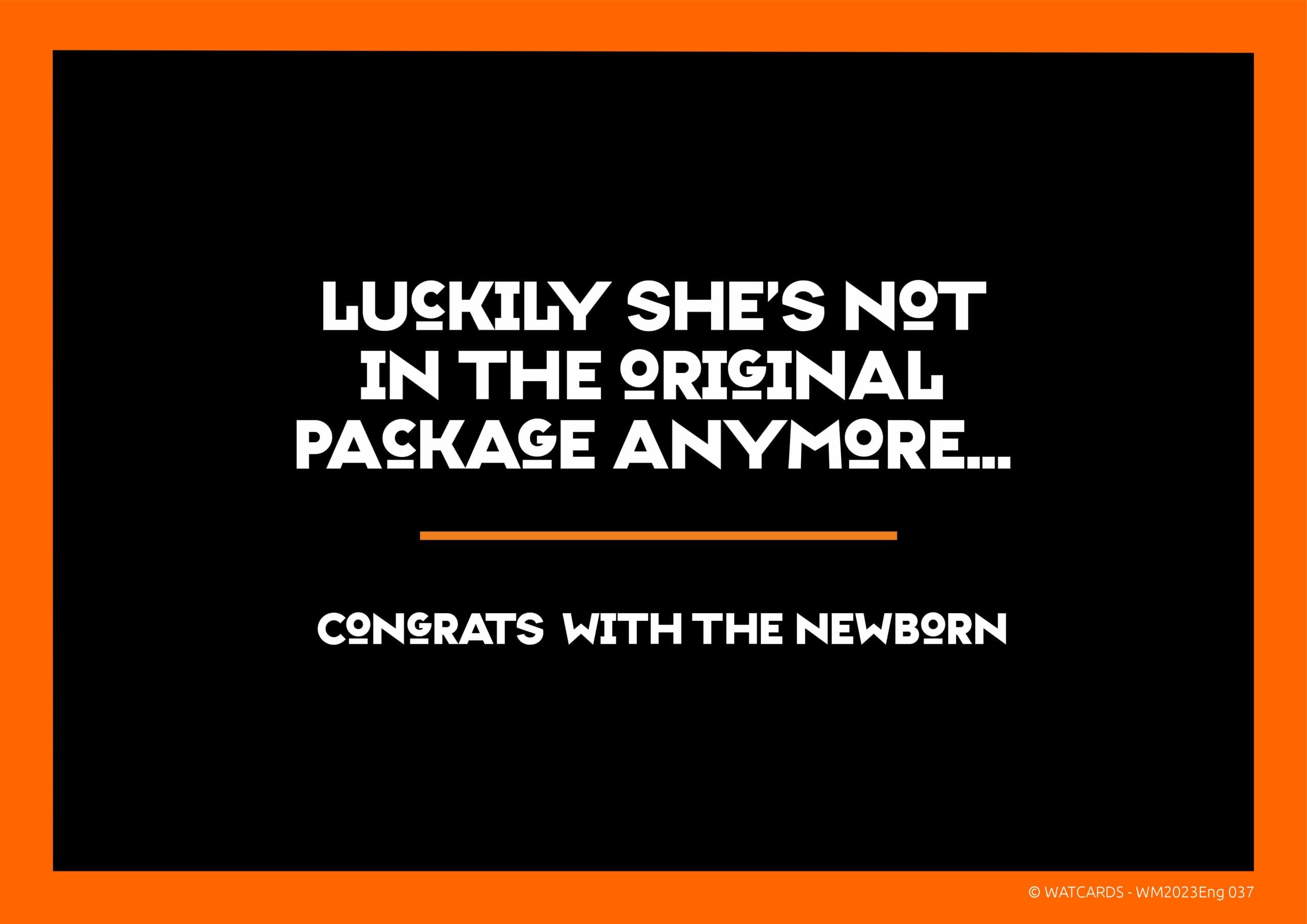 Kaart: Congrats for the newborn (girl)
