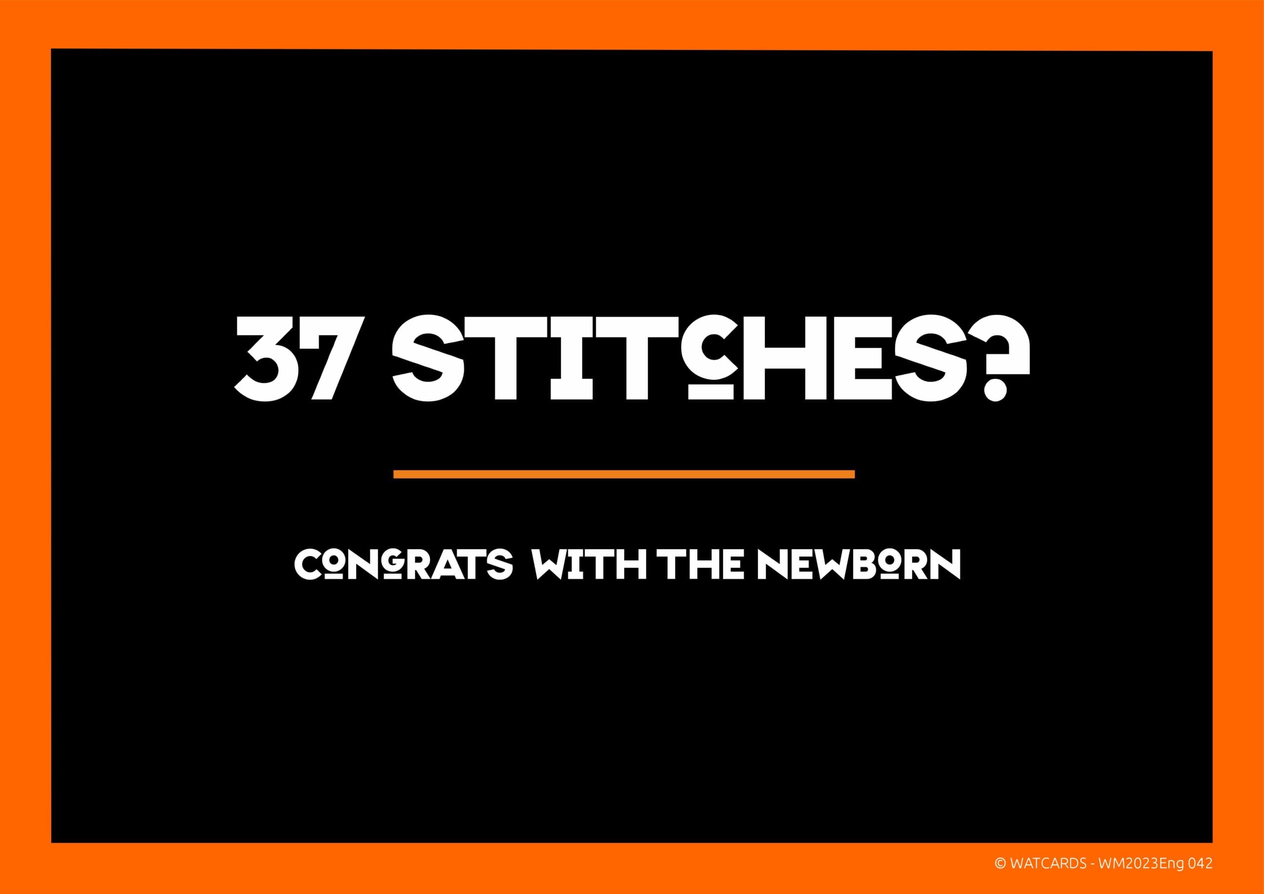 Kaart: 37 stitches?