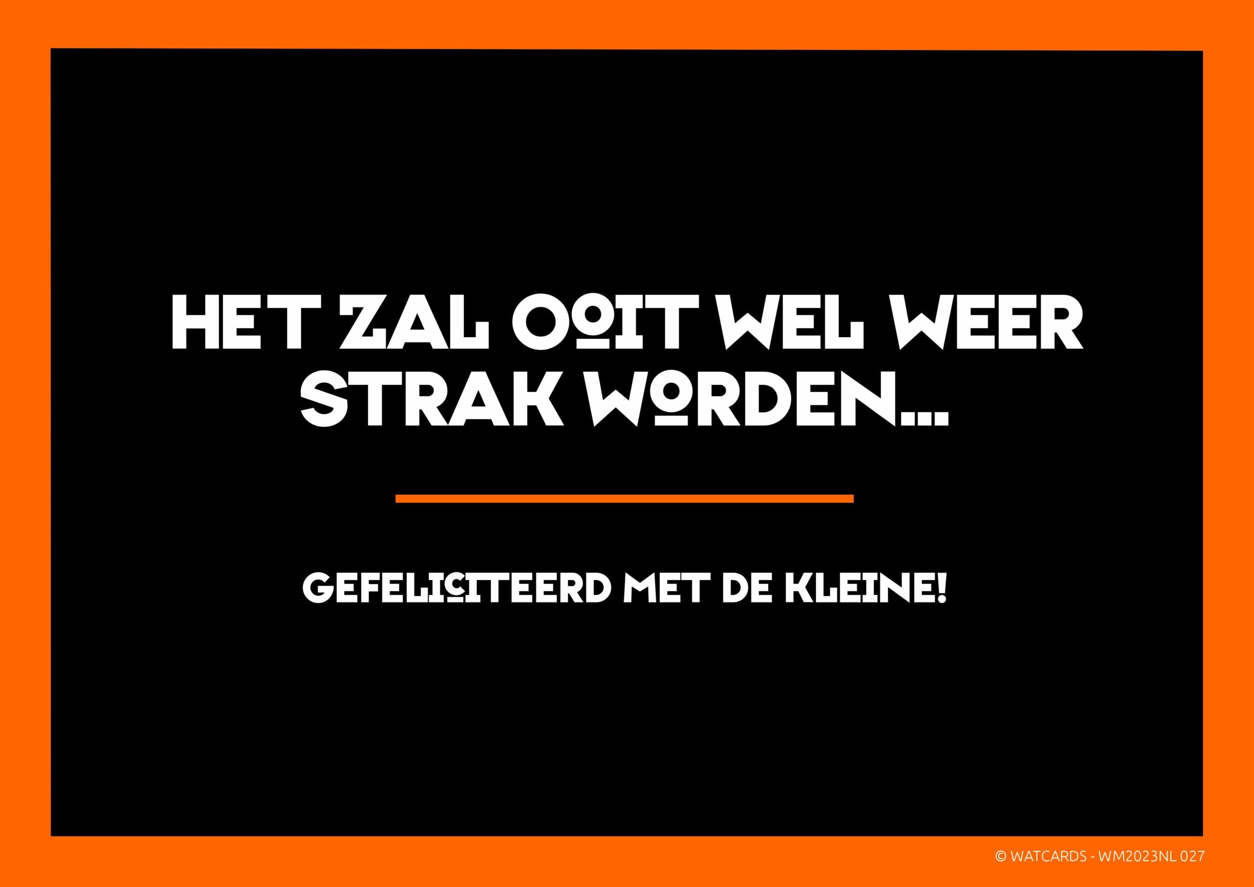 Kaart: Het zal ooit wel weer