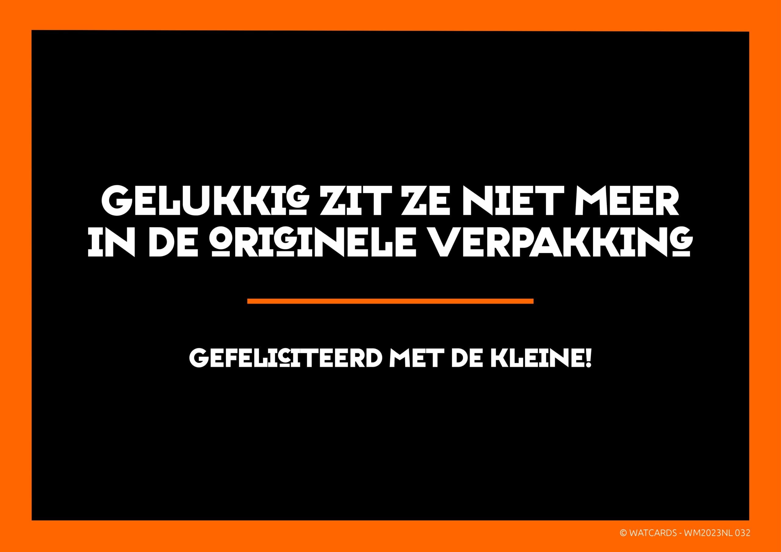 Kaart: Gelukkig zit ze niet