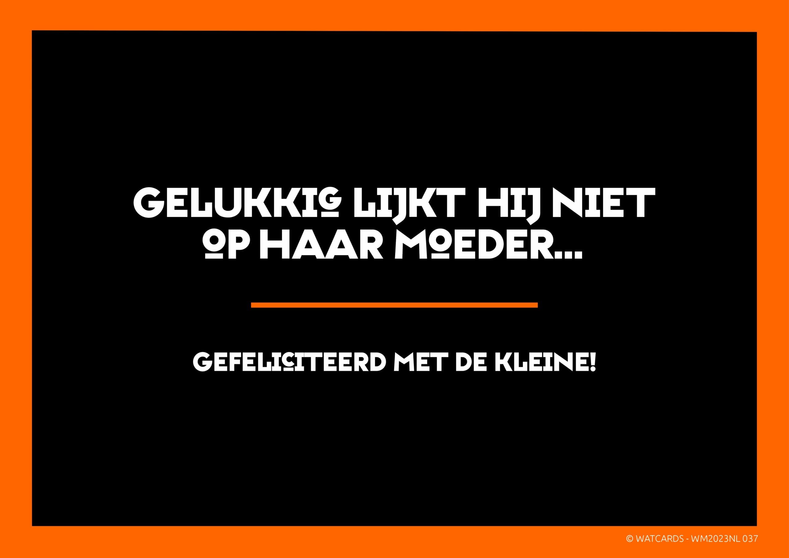Kaart: Lijkt hij niet op haar moeder