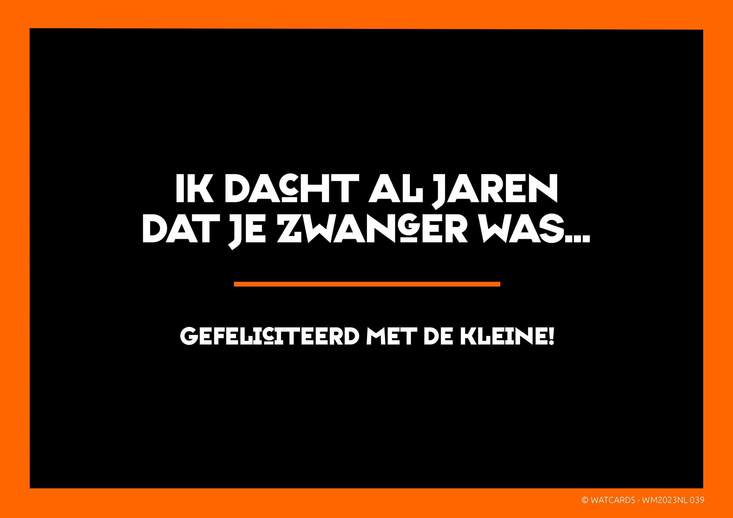 Kaart: Ik dacht al jaren