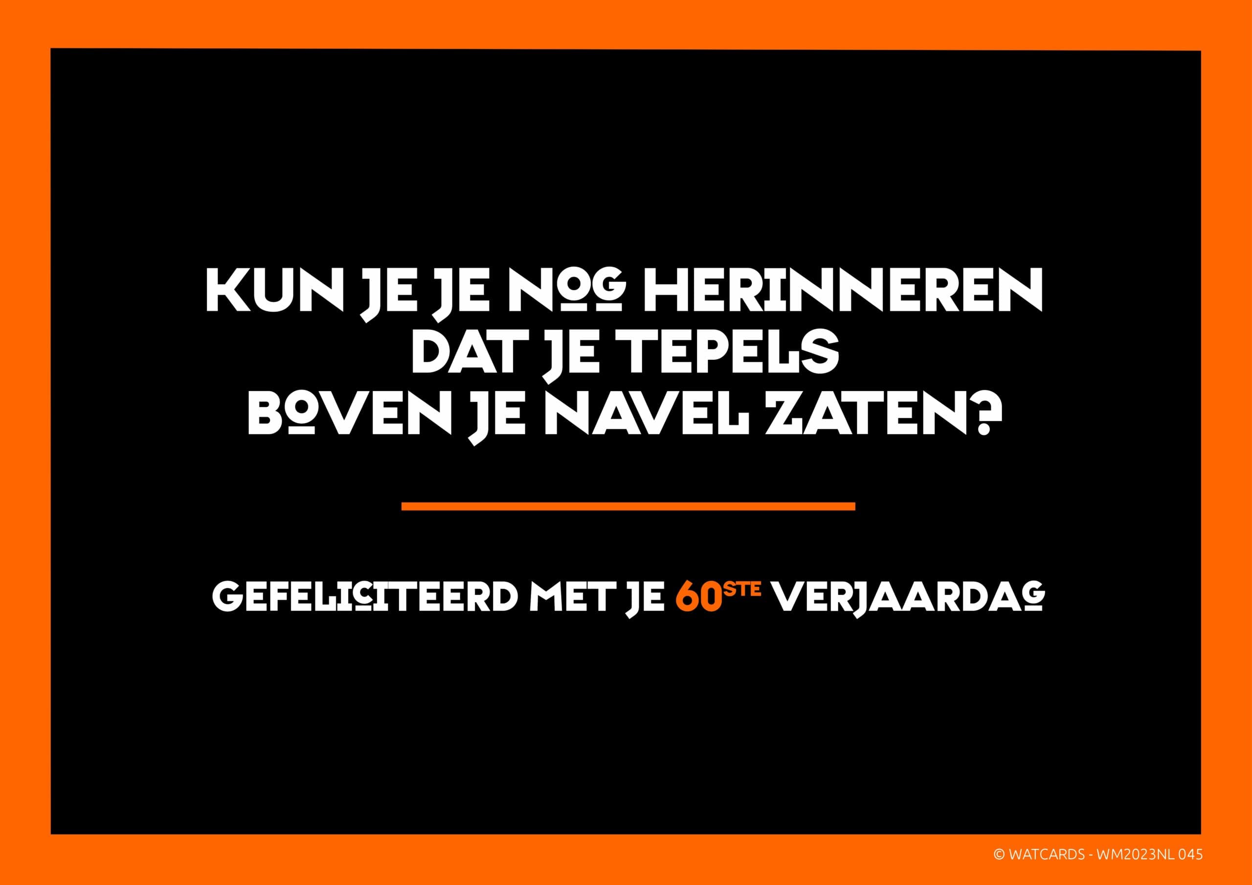 Kaart: 60ste verjaardag
